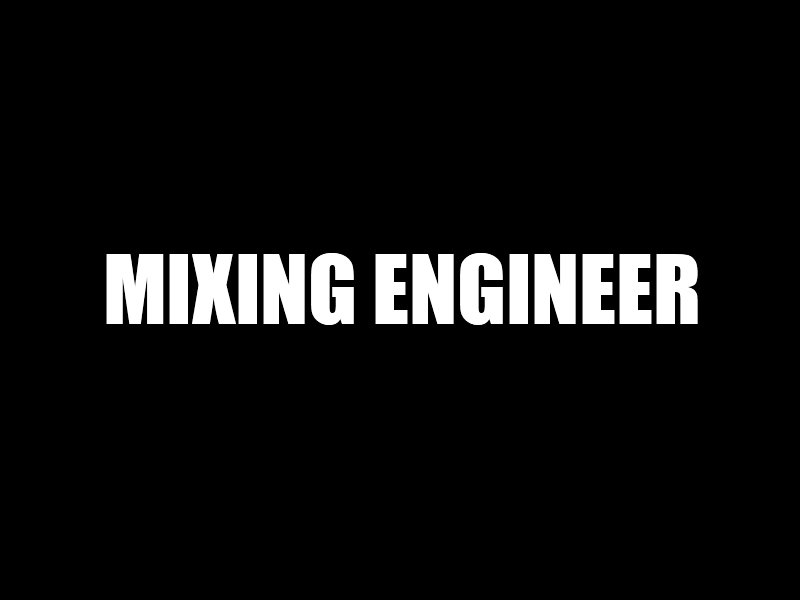 mixing engineer